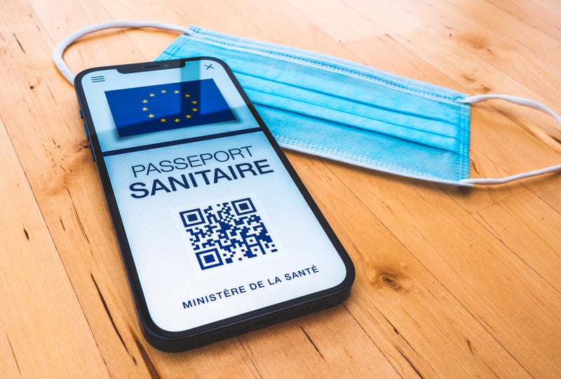 Pass sanitaire sur mobile